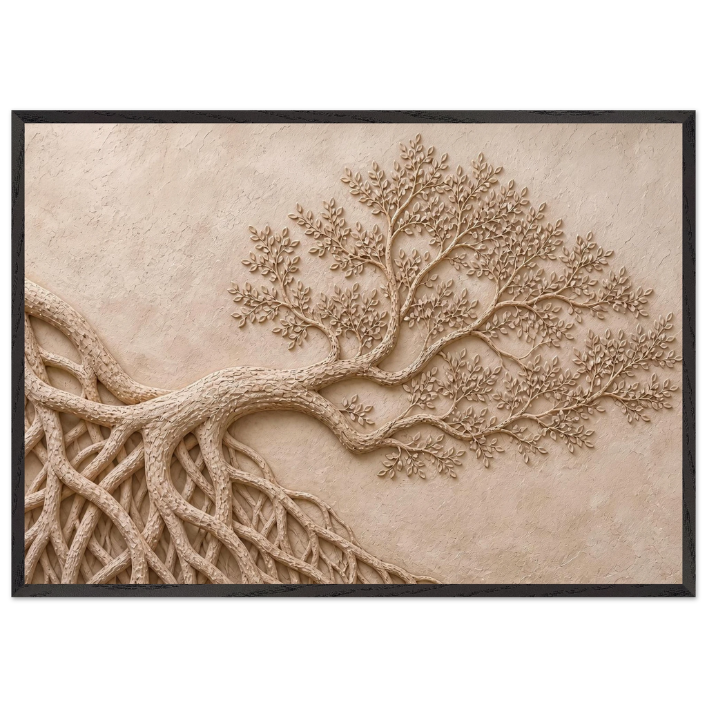 Root Lattice: petra and herbarium. Framed fine art print by The Light Stays.