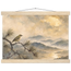 Golden Moon Bird: japanese art and japandi. Fine art poster by The Light Stays.