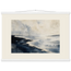Tidal Ink, sea and coastal landscape. Archival fine art poster shown framed.