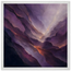 Violet Infinity: moon and night. Framed fine art print, alternate frame and size.