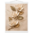 Magnolia Ascent: flowers and botanical. Museum-quality fine art poster.