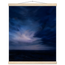 Blue Hour Field, night, horizon and deep blue. Archival fine art poster shown framed.