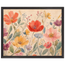 Floral Rhythm: flowers and botanical. Framed fine art print, alternate frame and size.