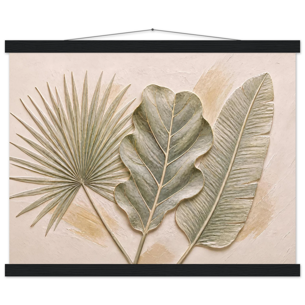 Three Leaves: botanical and nature. Fine art poster by The Light Stays.