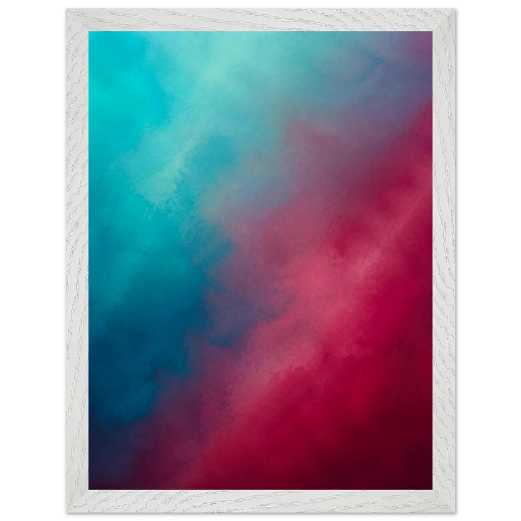 Wine Hour: gradient, dusk and deep color. Museum-quality framed fine art print.