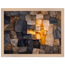 Citrine Seam, lumen and siena. Archival framed fine art print shown framed.