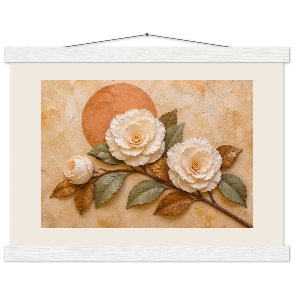 Camellia Eclipse: flowers and botanical. Fine art poster by The Light Stays.