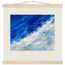 Cobalt Foam: abstract, cobalt and sea foam. Museum-quality fine art poster.