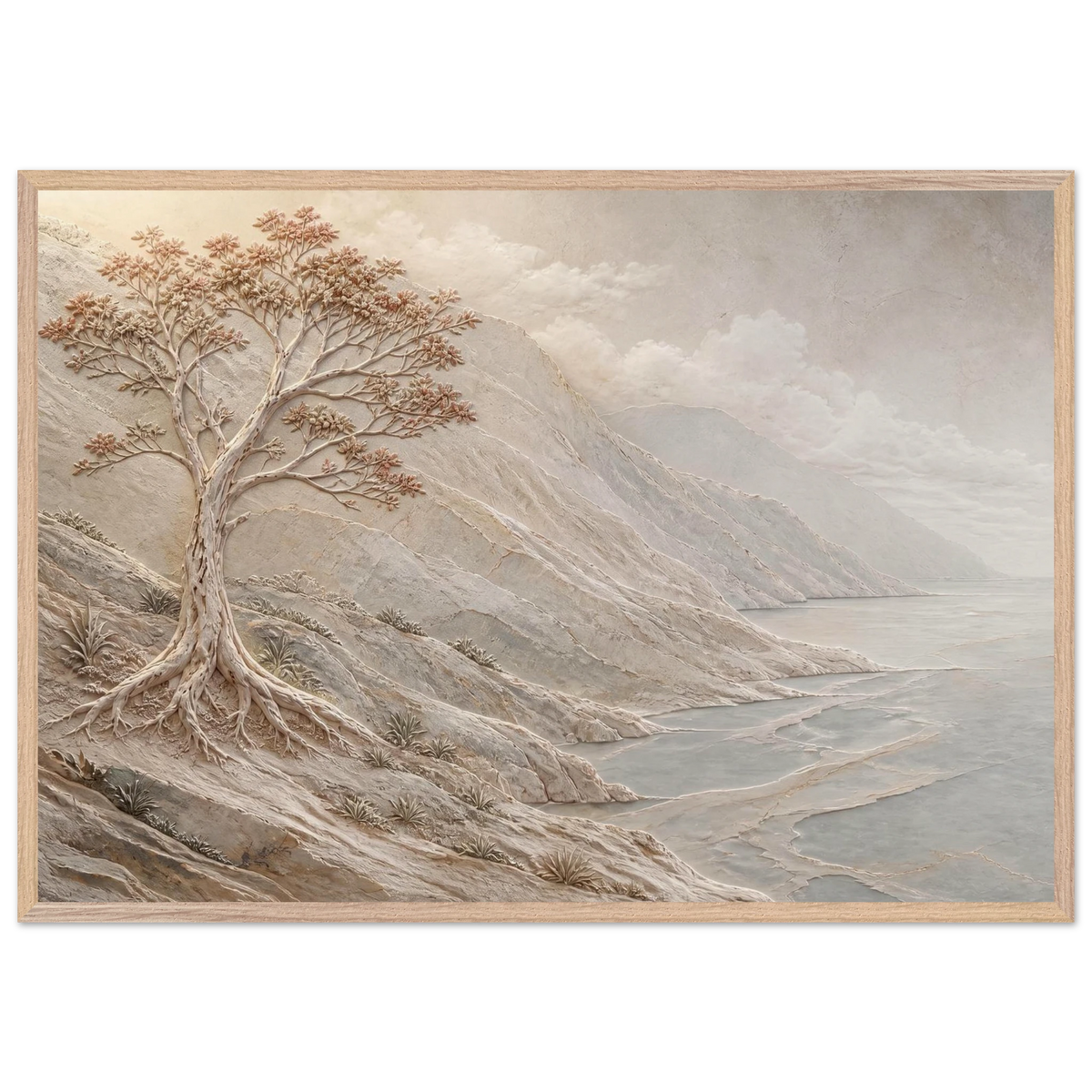 Coral Headland: sea and coastal landscape. Museum-quality framed fine art print.