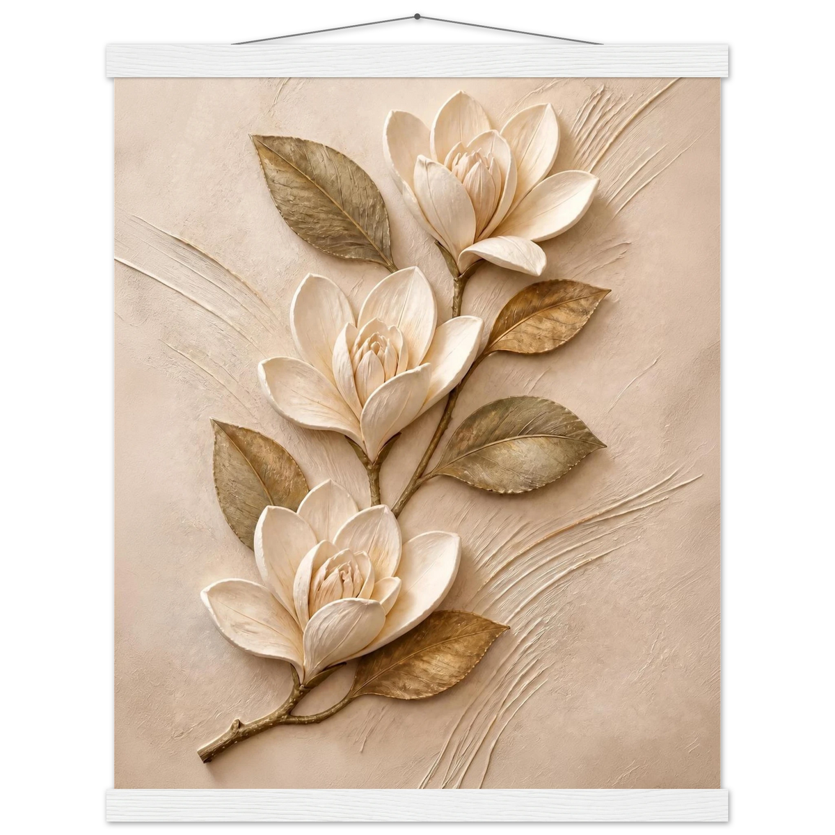 Magnolia Ascent: flowers and botanical. Fine art poster by The Light Stays.