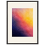 Turquoise and Gold: gradient, night and morning. Framed fine art print, alternate frame and size.