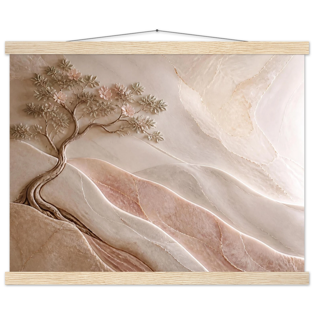 Stone Dawn: petra and siena. Fine art poster, alternate frame and size.