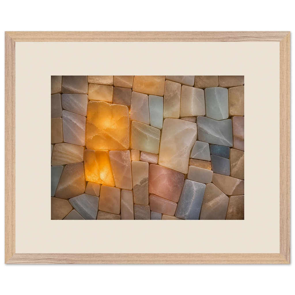 Stonelight: lumen and aura. Framed fine art print by The Light Stays.