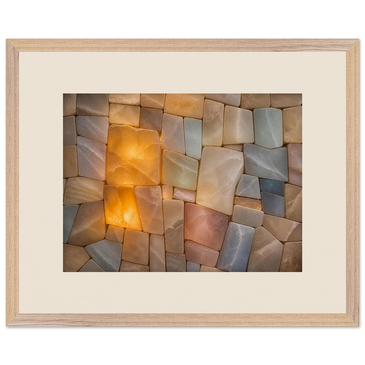 Stonelight: lumen and aura. Framed fine art print by The Light Stays.