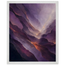 Violet Infinity, moon and night. Archival framed fine art print shown framed.