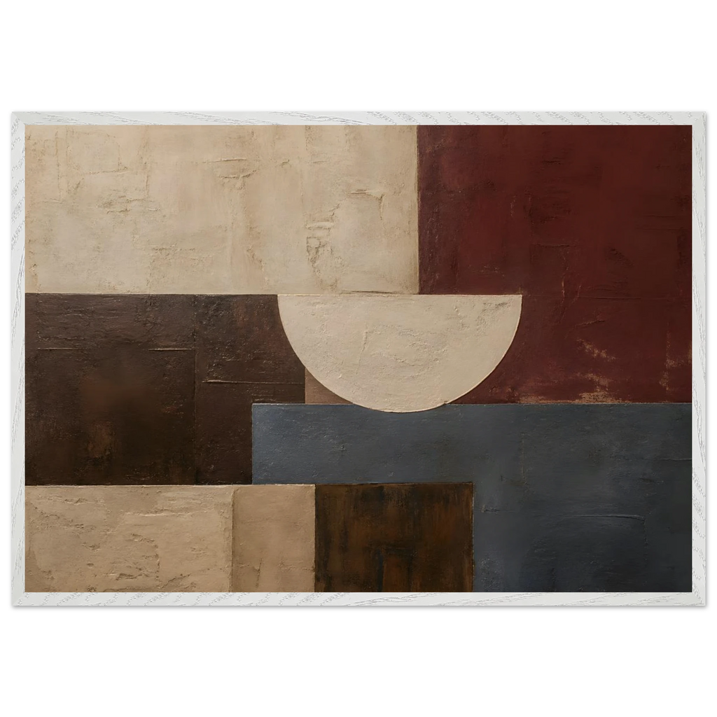Blocos de Vinho, quadro abstrato emoldurado da The Light Stays.