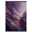 Violet Infinity, moon and night. Archival fine art poster shown framed.