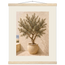 Olive Terrace: landscape and sun. Fine art poster, alternate frame and size.