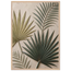 Carved Fronds: impasto, leaves and sand tones. Museum-quality framed fine art print.