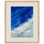 Cobalt Foam: abstract, cobalt and sea foam. Framed fine art print by The Light Stays.