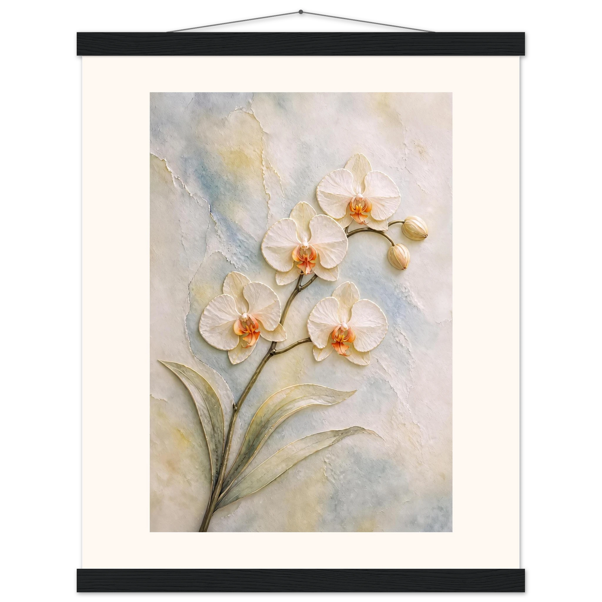 Porcelain Orchid: flowers and botanical. Fine art poster by The Light Stays.