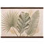 Three Leaves, botanical and nature. Archival fine art poster shown framed.