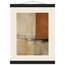 Terracotta Diptych, Panel I of II: two panels, terracotta and cream. Museum-quality fine art poster.