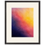Turquoise and Gold, gradient, night and morning. Archival framed fine art print shown framed.