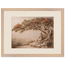Under the Blossoms: impasto, figure and blossoming canopy. Framed fine art print by The Light Stays.