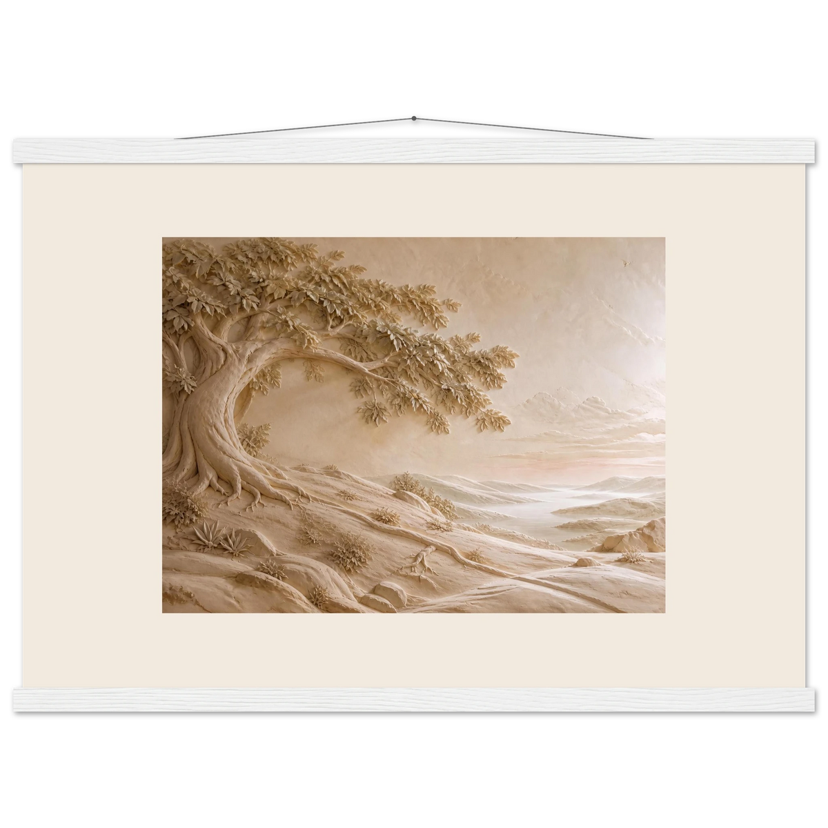 Sandstone Dawn: lumen and siena. Fine art poster by The Light Stays.