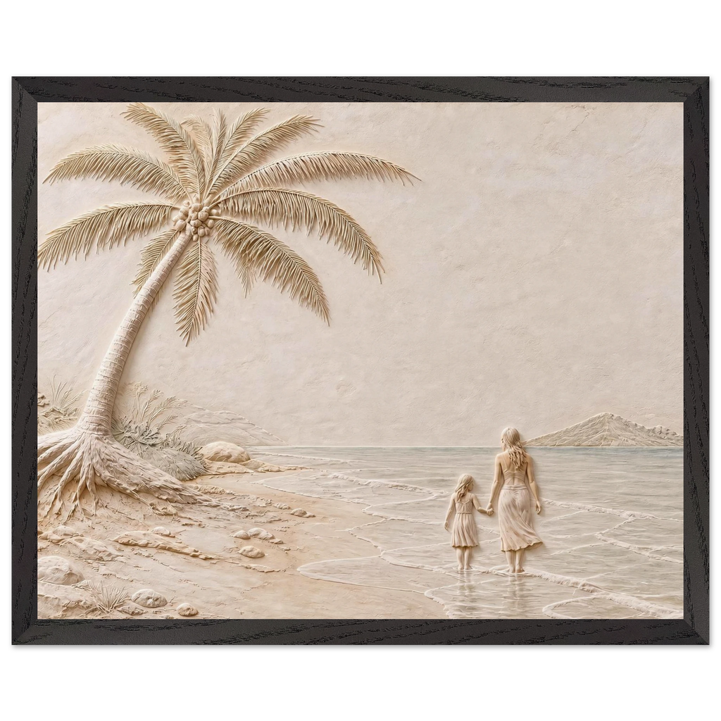 First Tide: sea and coastal landscape. Framed fine art print by The Light Stays.