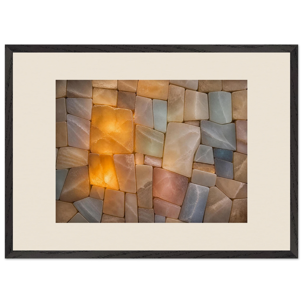 Stonelight: lumen and aura. Framed fine art print by The Light Stays.