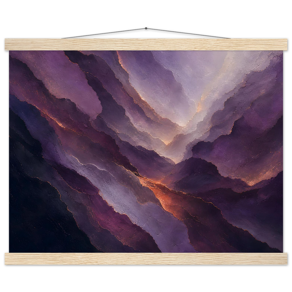Violet Infinity: moon and night. Fine art poster by The Light Stays.