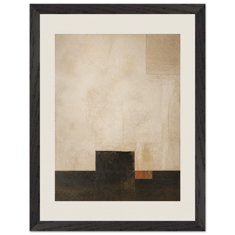 Tríptico de Cal, quadro abstrato emoldurado da The Light Stays.