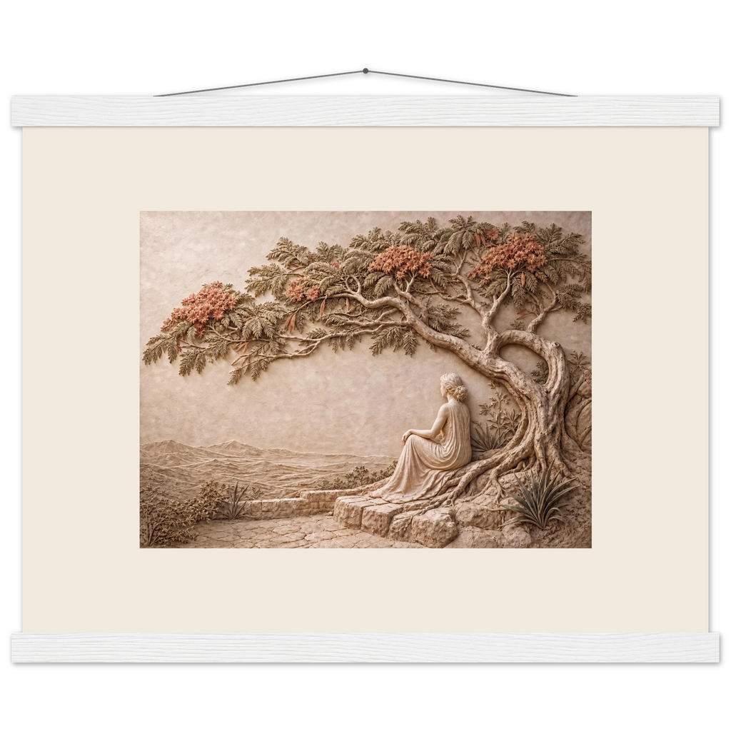 Under the Blossoms: petra and flora. Fine art poster by The Light Stays.