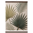 Carved Fronds: impasto, leaves and sand tones. Fine art poster, alternate frame and size.