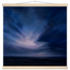 Blue Hour Field: night, horizon and deep blue. Fine art poster, alternate frame and size.
