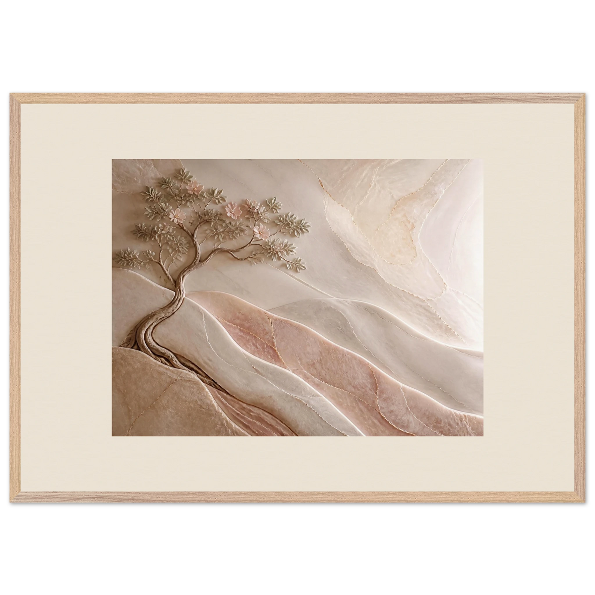 Stone Dawn: petra and siena. Museum-quality framed fine art print.