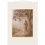 Old Friend: impasto, figure and companion tree. Fine art poster, alternate frame and size.