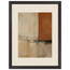 Terracotta Diptych, Panel I of II, two panels, terracotta and cream. Archival framed fine art print shown framed.