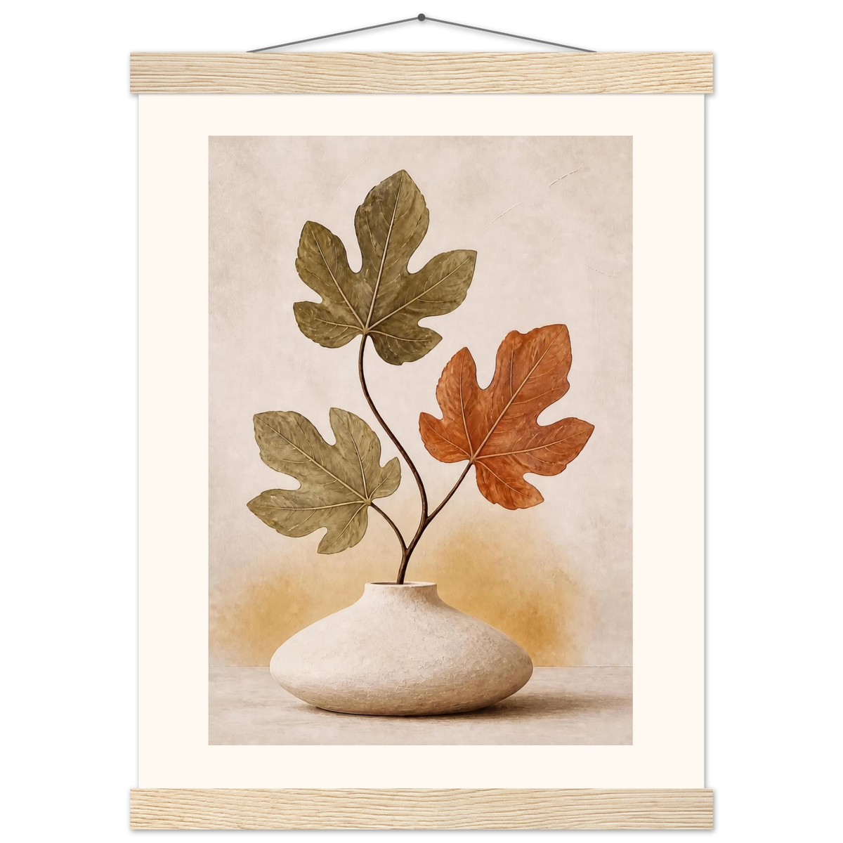 Fig Season: mediterranean and earth tones. Fine art poster.