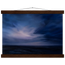 Blue Hour Field: night, horizon and deep blue. Fine art poster, alternate frame and size.