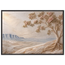 Cliffside Bloom, flowers and botanical. Archival framed fine art print shown framed.