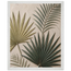 Carved Fronds, impasto, leaves and sand tones. Archival framed fine art print shown framed.