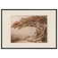 Under the Blossoms, impasto, figure and blossoming canopy. Archival framed fine art print shown framed.