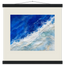 Cobalt Foam: abstract, cobalt and sea foam. Museum-quality fine art poster.
