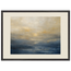 Golden Sea Mist: sea and coastal landscape. Framed fine art print, alternate frame and size.