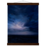 Blue Hour Field: night, horizon and deep blue. Museum-quality fine art poster.
