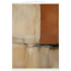 Terracotta Diptych, Panel I of II: two panels, terracotta and cream. Museum-quality fine art poster.