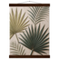 Carved Fronds, impasto, leaves and sand tones. Archival fine art poster shown framed.
